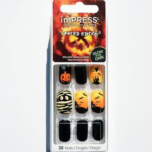 4/$20 - KISS ImPRESS Design Halloween Nails Medium Length - Abandoned